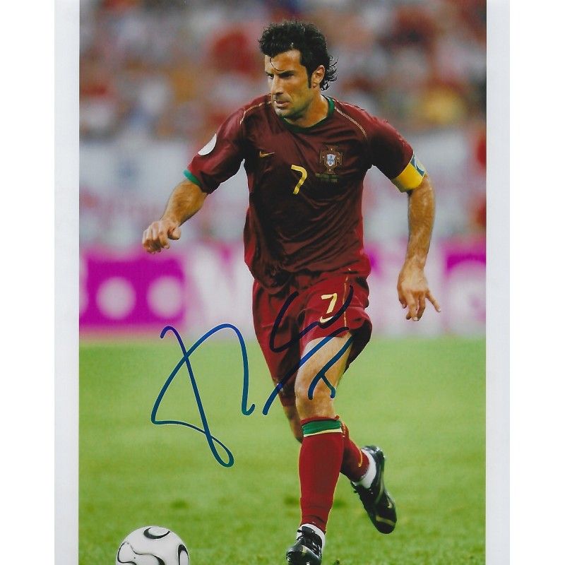 PORTUGAL LUIS FIGO  autograph  Signed photo 8x10 inch. Autographed Signed Portugal Luis Figo Autographed FIGO