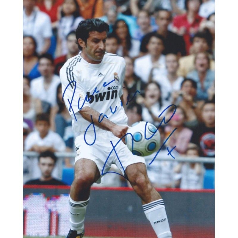 Real Madrid LUIS FIGO  autograph  Signed photo 8x10 inch. Autographed Signed Real Madrid  Luis Figo Autographed FIGO