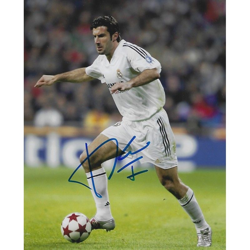 Real Madrid LUIS FIGO  autograph  Signed photo 8x10 inch. Autographed Signed Real Madrid  Luis Figo Autographed FIGO