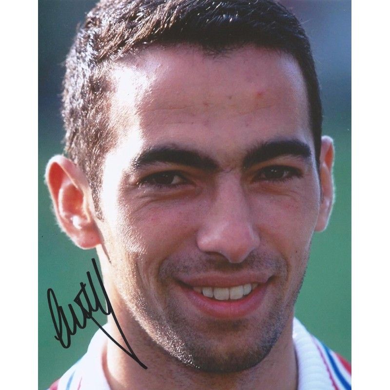 FRANCE Youri DJORKAEFF autograph  Signed photo 8x10 inch. Autographed Signed France Djorkaeff Autographed