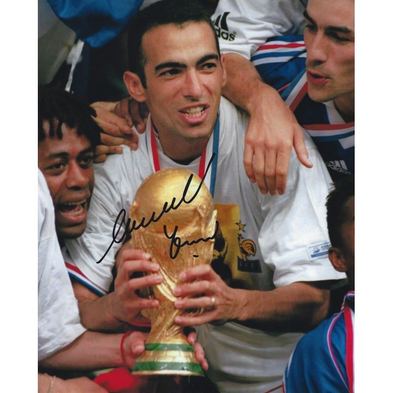 FRANCE Youri DJORKAEFF autograph  Signed photo 8x10 inch. Autographed Signed France Djorkaeff Autographed