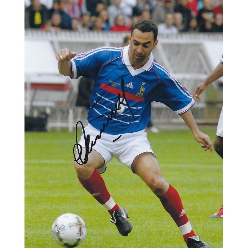 FRANCE Youri DJORKAEFF autograph  Signed photo 8x10 inch. Autographed Signed France Djorkaeff Autographed