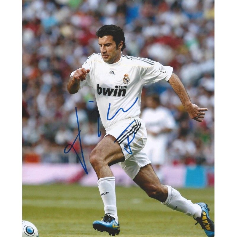 Real Madrid LUIS FIGO  autograph  Signed photo 8x10 inch. Autographed Signed Real Madrid  Luis Figo Autographed FIGO