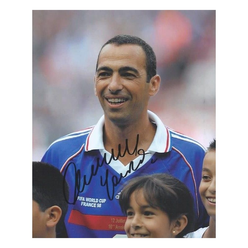 FRANCE Youri DJORKAEFF autograph  Signed photo 8x10 inch. Autographed Signed France Djorkaeff Autographed