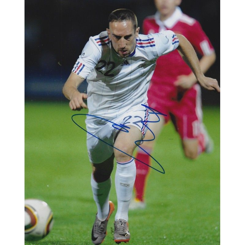 FRANCE Frank Ribery   autograph  Signed photo 8x10 inch. Autographed Signed France RIBERY  Autographed FRANK RIBERY