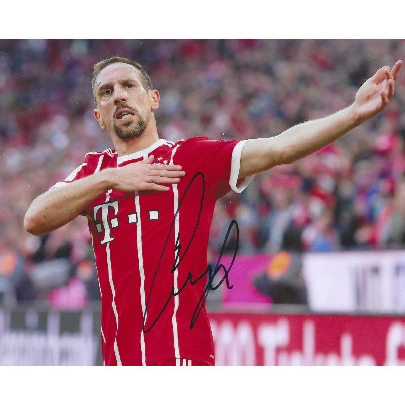BAYER MUNICH Frank Ribery   autograph  Signed photo 8x10 inch. Autographed Signed BAYER MUNICH RIBERY  Autographed FRANK RIBERY