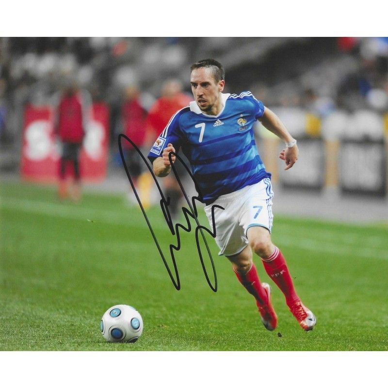 FRANCE Frank Ribery   autograph  Signed photo 8x10 inch. Autographed Signed France RIBERY  Autographed FRANK RIBERY