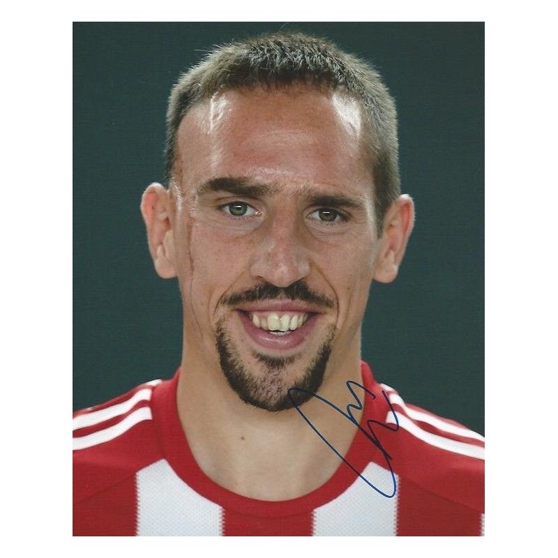 BAYER MUNICH Frank Ribery   autograph  Signed photo 8x10 inch. Autographed Signed BAYER MUNICH RIBERY  Autographed FRANK RIBERY