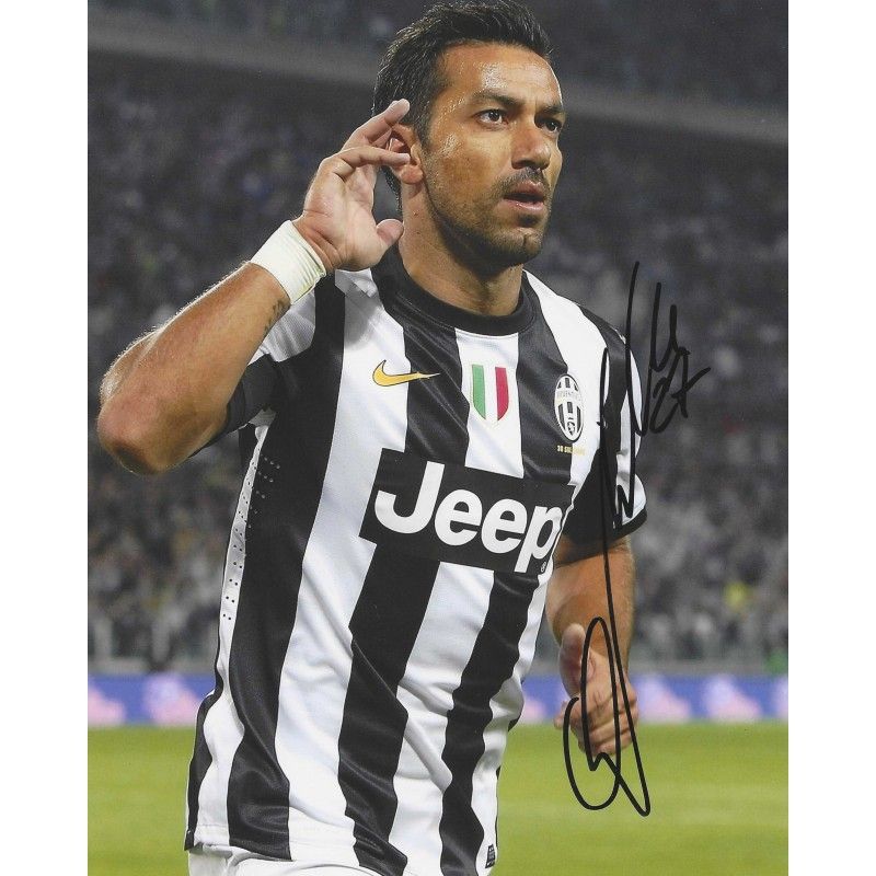 Fotografia autografada de Fabio Quagliarella, fotografia assinada pela Juventus, 20x25 cm (8x10 polegadas).  Autenticação: SIGNATURE COLLECTION  Prazo de entrega: 10 a 20 dias.  Após a confirmação do seu pedido, receberá todas as informações necessár
