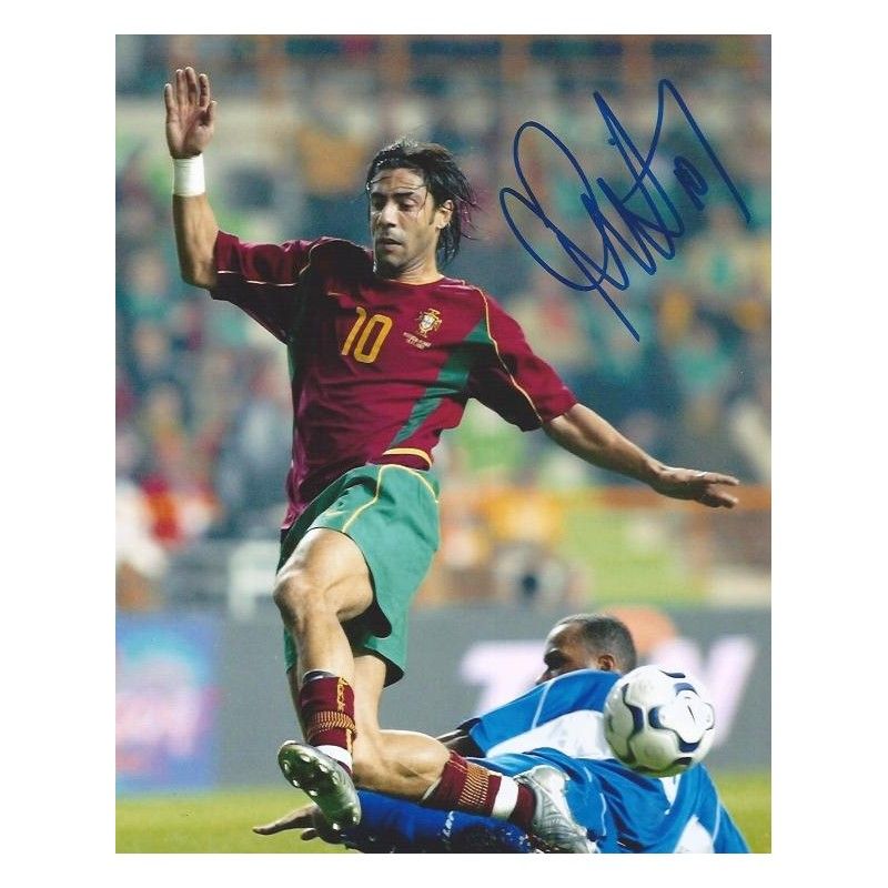 Portugal Rui Costa  autograph  Signed photo 8x10 inch. Autographed Signed France Rui Costa Autographed RUI COSTA