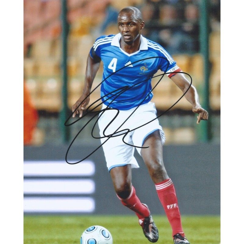 FRANCE Patrick Vieira autograph  Signed photo 8x10 inch. Autographed Signed France Vieira Autographed VIEIRA