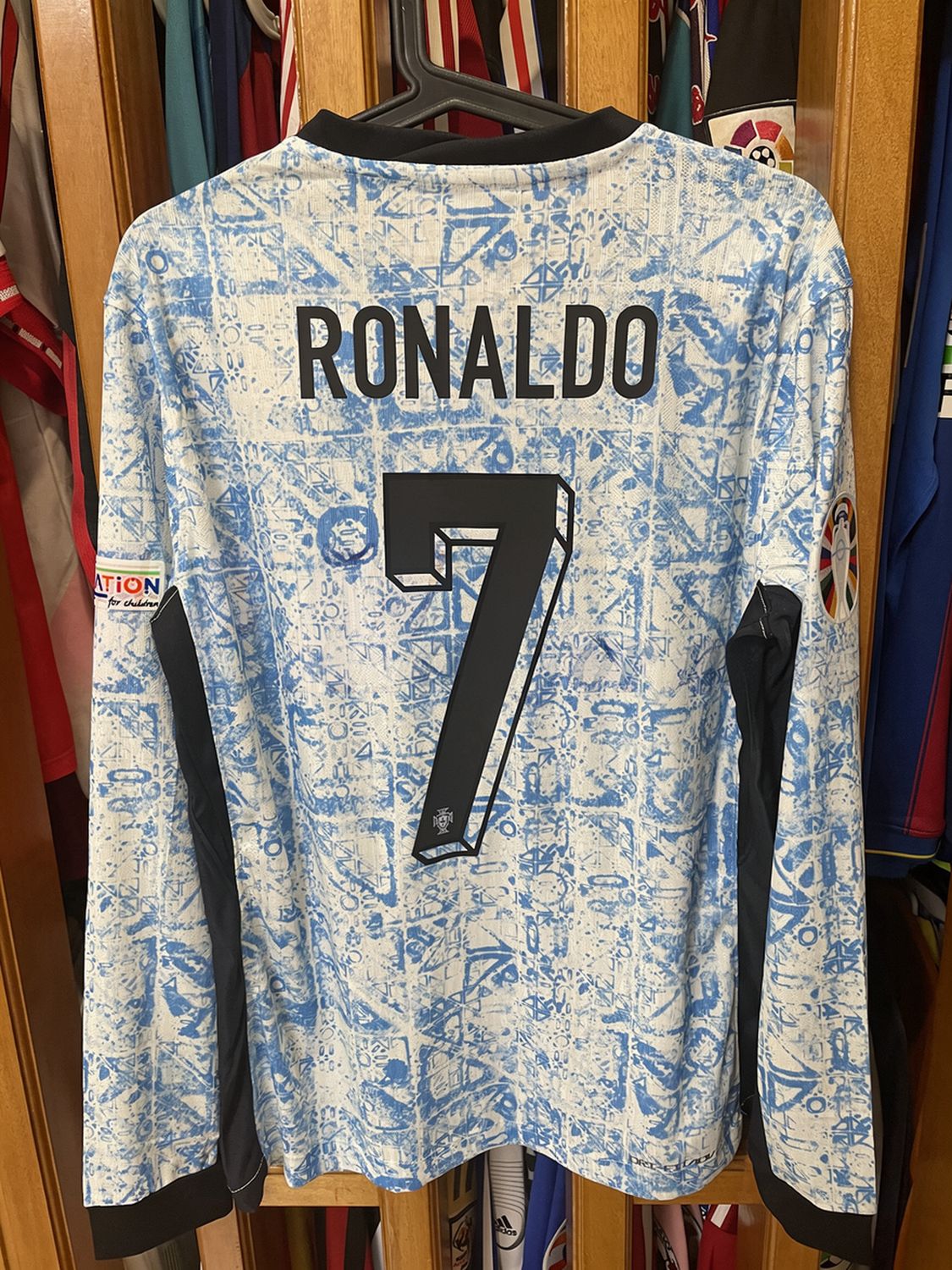 Portugal jersey Away  Maglia Casa Match Worn Match Version  2024 Player CR7 CRISTIANO RONALDO