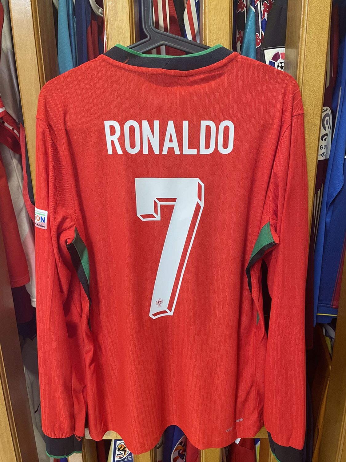 Portugal jersey Home  Maglia Casa Match Worn Match Version  2024 Player CR7 CRISTIANO RONALDO