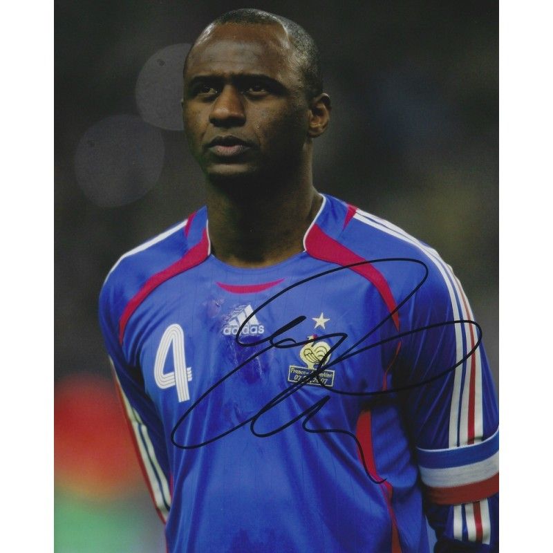 FRANCE Patrick Vieira autograph  Signed photo 8x10 inch. Autographed Signed France Vieira Autographed VIEIRA