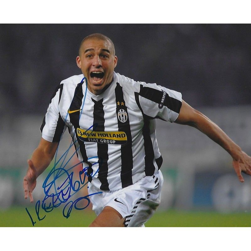 Juventus David Trezeguet  autograph  Signed photo 8x10 inch. Autographed Signed Juventus Bianconeri  David trezeguet Autographed TREZEGUET