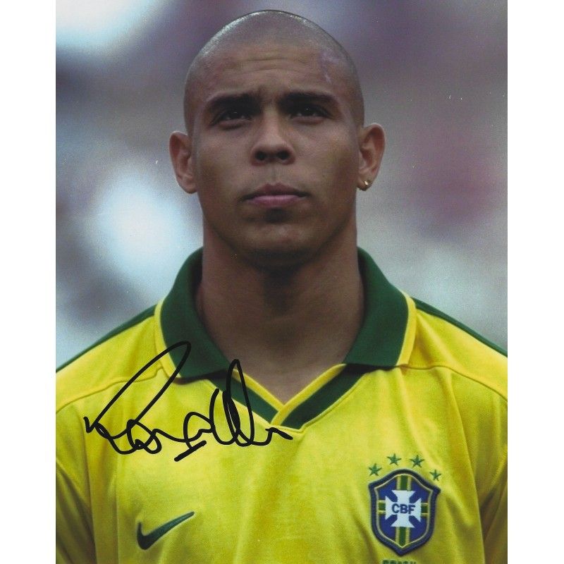Brazil Ronaldo Phenomen  autograph  Signed photo 8x10 inch. Autographed Signed Brazil Ronaldo  Autographed R9 RONALDO
