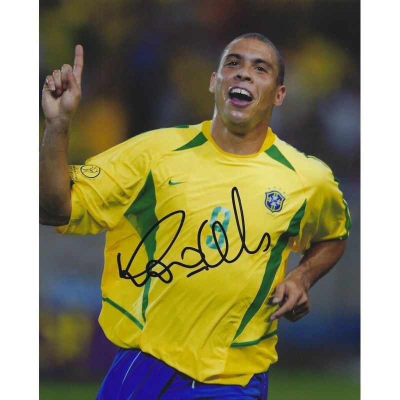 Brazil Ronaldo Phenomen  autograph  Signed photo 8x10 inch. Autographed Signed Brazil Ronaldo  Autographed R9 RONALDO
