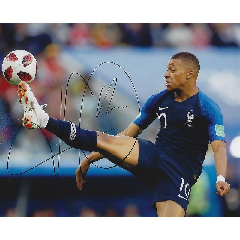 FRANCE Kylian MBAPPE autograph  Signed photo 8x10 inch. Autographed Signed France Kylian MBAPPE Autographed Kylian MBAPPE
