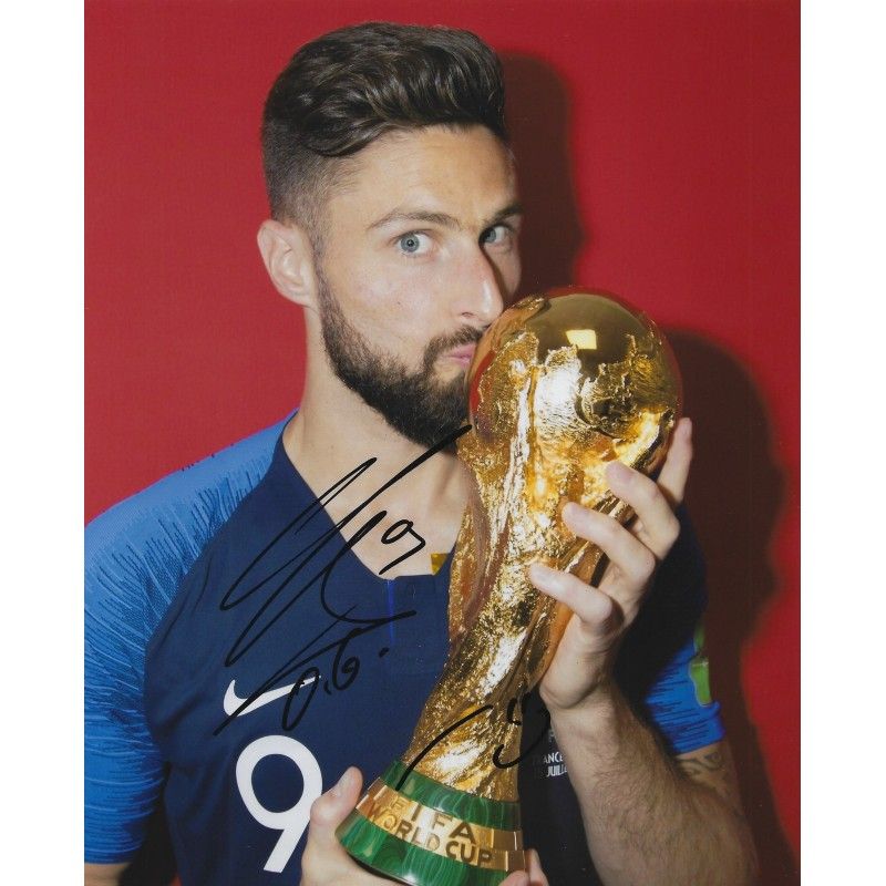 FRANCE Olivier Giroud  autograph  Signed photo 8x10 inch  Autographed Signed France Olivier Giroud   Autographed Olivier Giroud