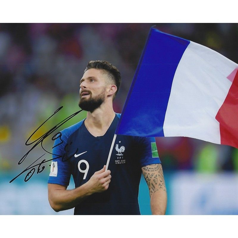 FRANCE Olivier Giroud  autograph  Signed photo 8x10 inch  Autographed Signed France Olivier Giroud   Autographed Olivier Giroud