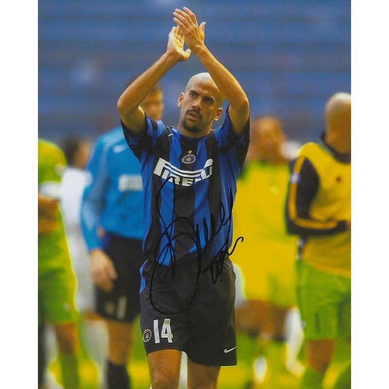 Inter J uan Sebastian VERON   autograph  Signed photo 8x10 inch. Autographed Signed Inter Juan Sebastian VERON   Autographed Veron Juan
