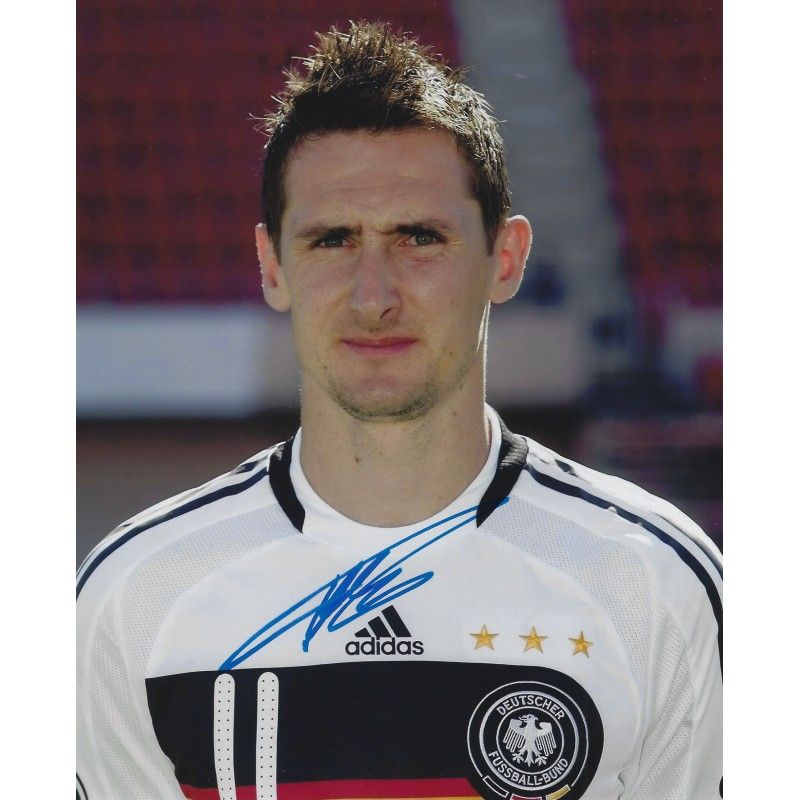 Miroslav Klose Germany   autograph  Signed photo 8x10 inch. Autographed Signed KLOSE Autographed Klose