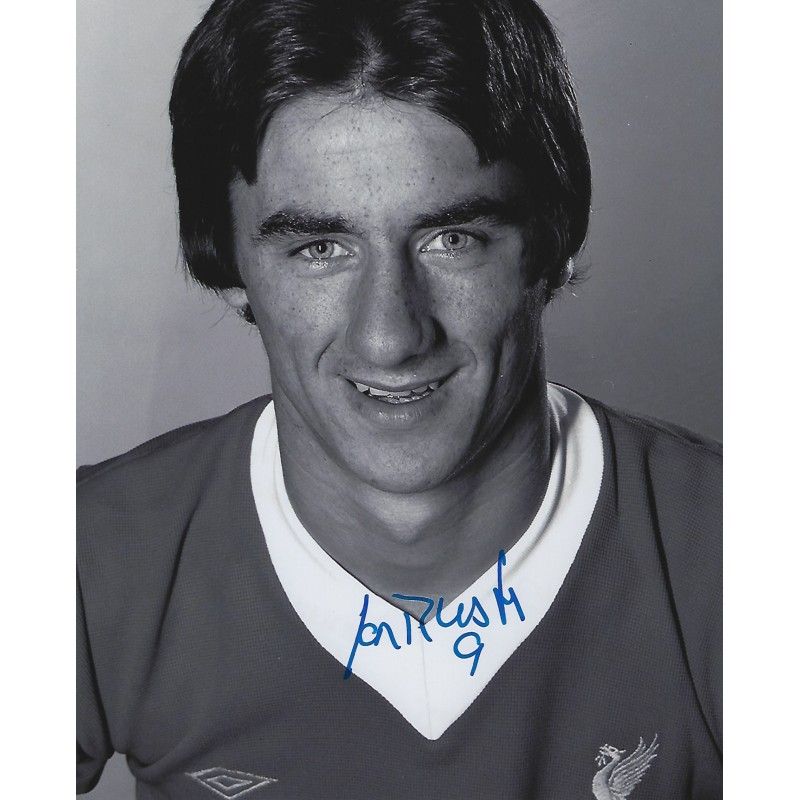 Liverpool Ian Rush  autograph  Signed photo 8x10 inch. Autographed Signed Liverpool Rush Autographed RUSH