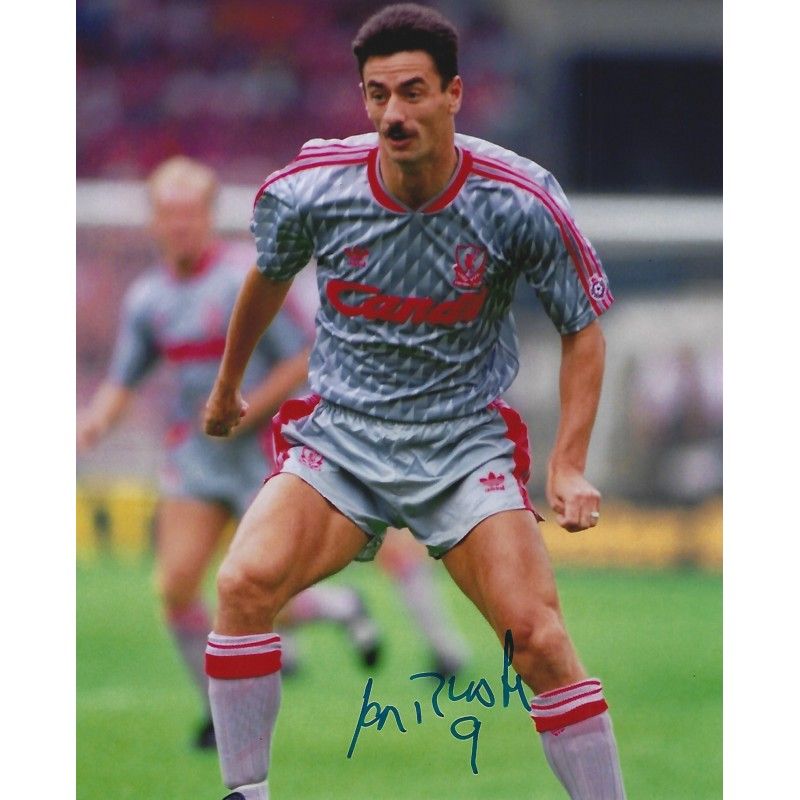 Liverpool Ian Rush  autograph  Signed photo 8x10 inch. Autographed Signed Liverpool Rush Autographed RUSH