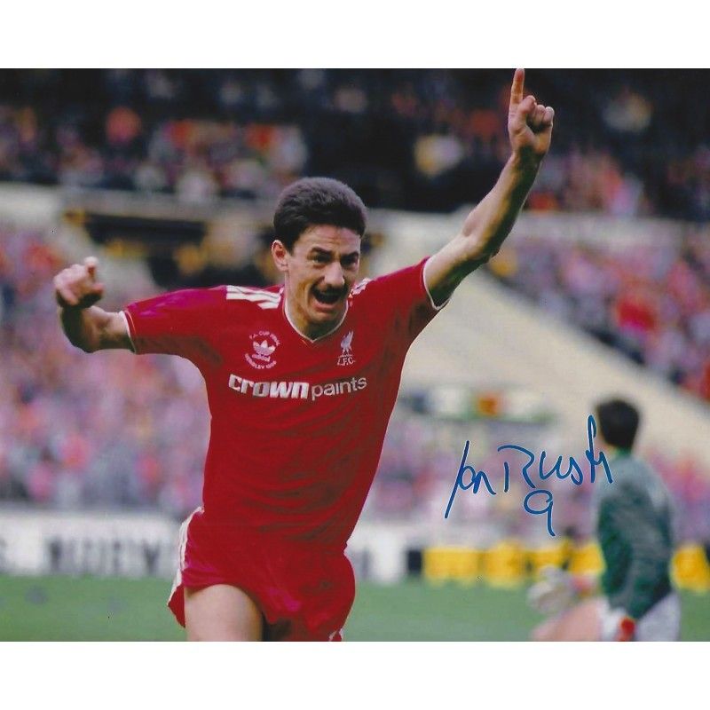 Liverpool Ian Rush  autograph  Signed photo 8x10 inch. Autographed Signed Liverpool Rush Autographed RUSH