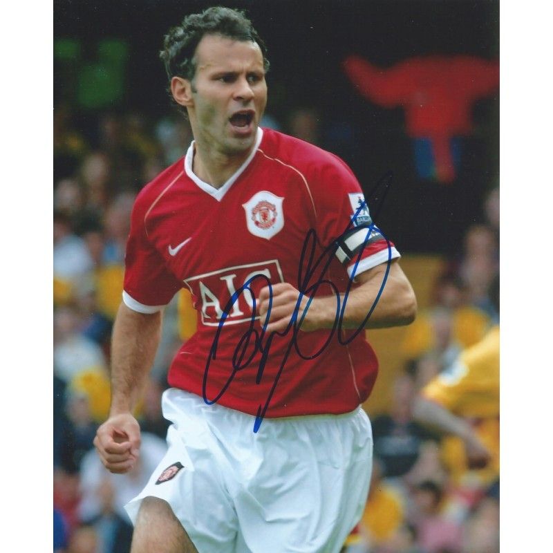 Manchester United Ryan Giggs  autograph  Signed photo 8x10 inch. Autographed Signed Man Utd Giggs  Autographed GIGGS