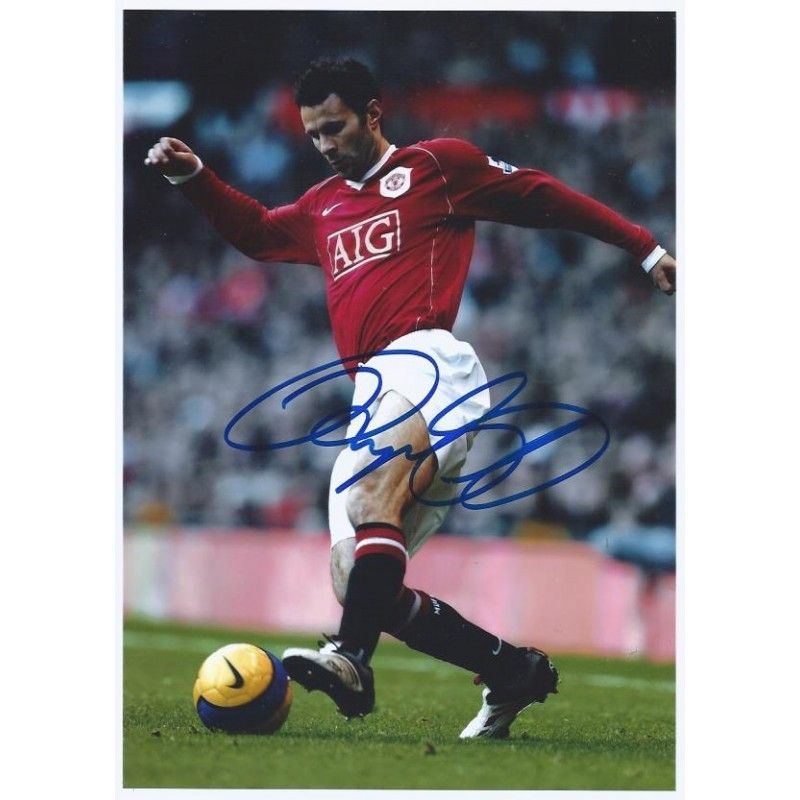 Manchester United Ryan Giggs  autograph  Signed photo 8x10 inch. Autographed Signed Man Utd Giggs  Autographed GIGGS