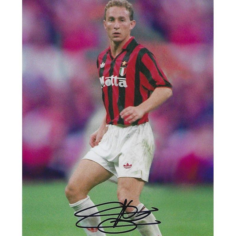 Fotografía autografiada de Milan Jean Pierre Papin, 8x10 pulgadas. Autografiada por MILAN PAPIN. Autografiada por Papin Pierre.