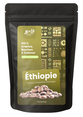 Éthiopie – Sidama, Coopérative Taramessa (Naturel, Grade 4)