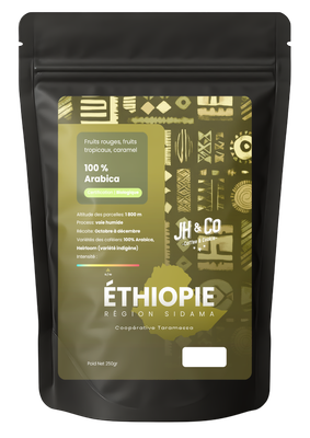Éthiopie – Région Sidama, Coopérative Taramessa (Naturel, Grade 4)