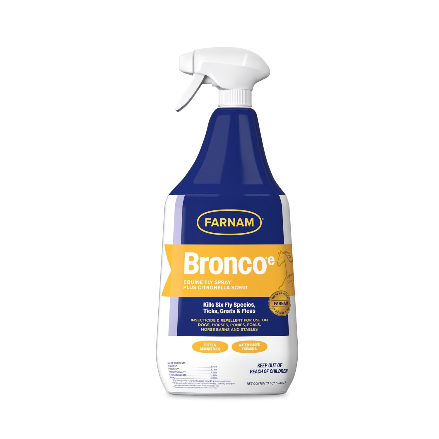 Farnam Bronco Equine Fly Spray - (1 QT)