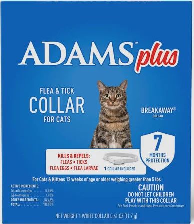 Adams Plus Flea &amp; Tick Collar for Cats
