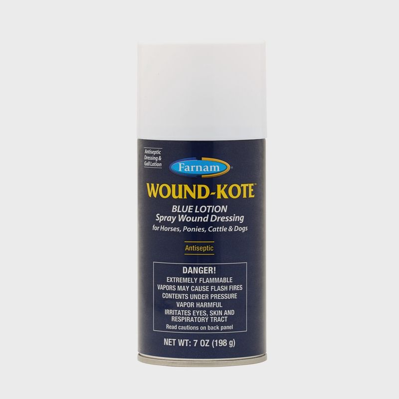 Farnam Wound-KoFarnam Wound-Kote Blue Lotion Spray Wound Dressing for Horses, Cattles and Morete Spray