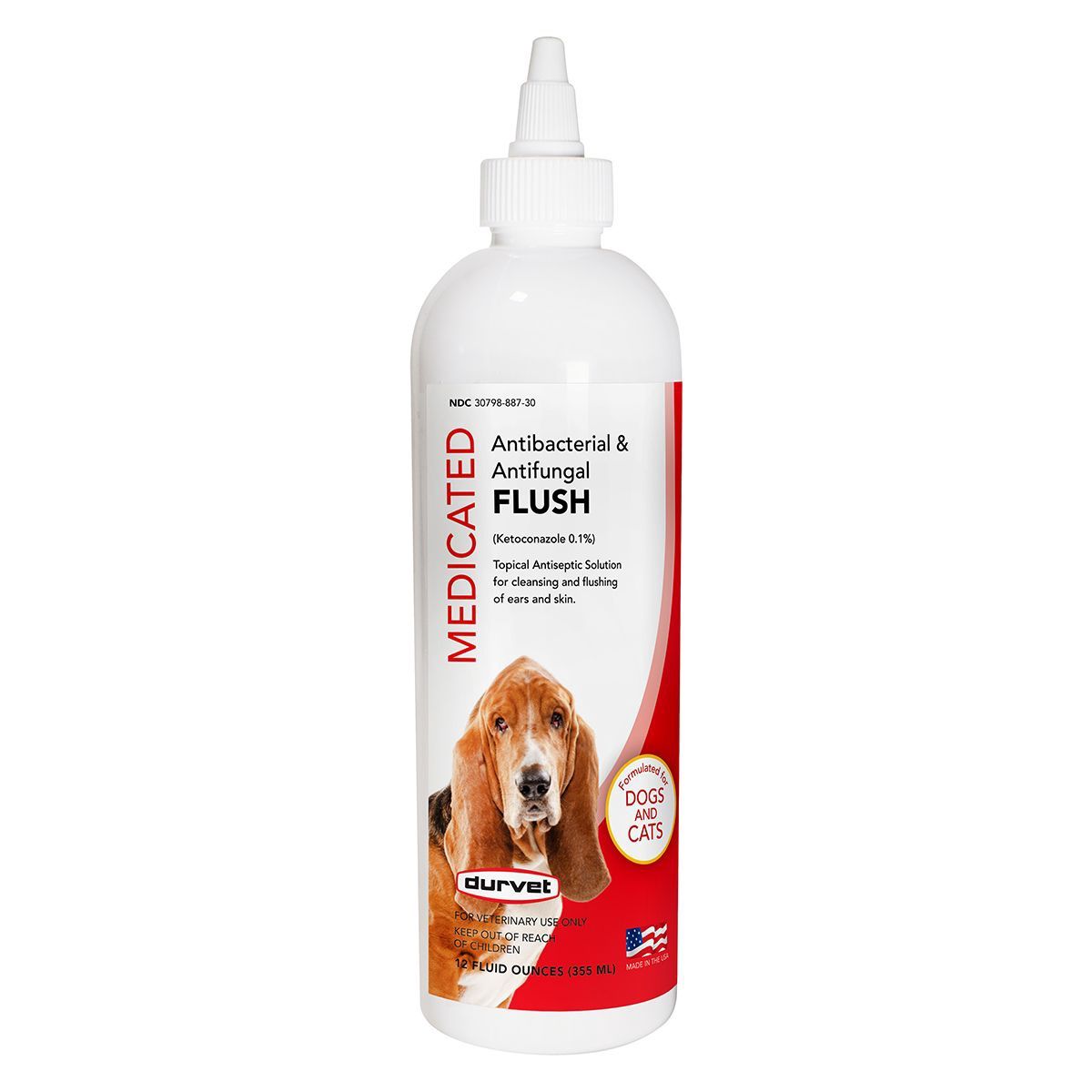 Durvet  Medicated Antibacterial &amp; Antifungal Flush