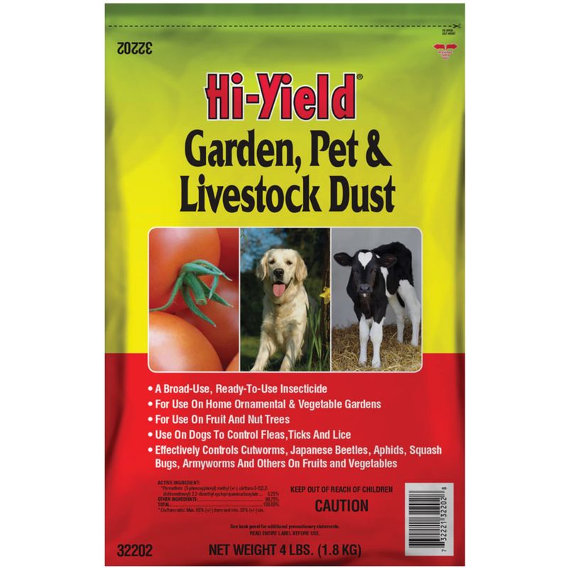 Hi-Yield Garden, Pet and Livestock Dust  - 4 LBS