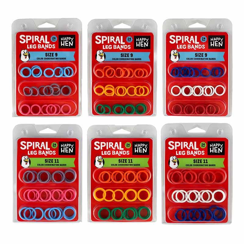 Happy Hen Spiral Leg Bands