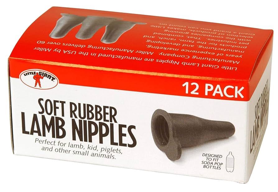 Little Giant Soft Rubber Lamb Nipples