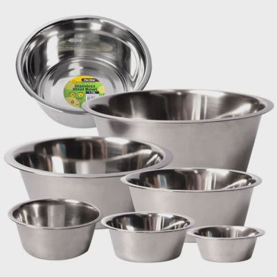 Stainless Steel Pet Bowl, Size: 10Qt