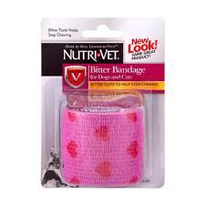 Nutri-Vet Bitter Bandage For Dogs and Cats (2&quot; in), Color: Pink w/ Hearts
