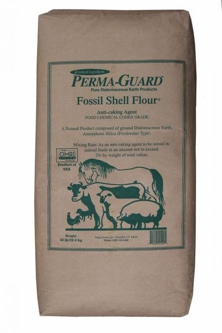 Fossil Shell Flour (Diatomaceous Earth), Size: 50lb Bag