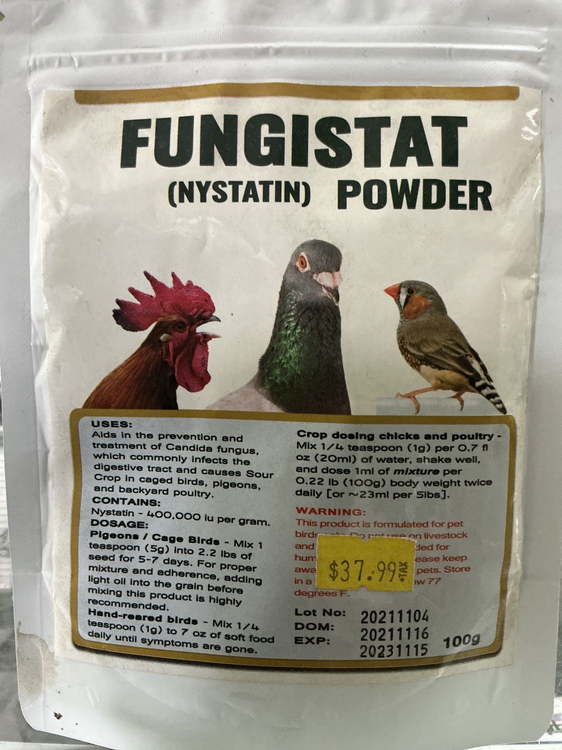 Fungistat (Nystatin) Powder