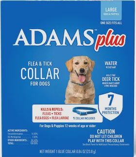 Adams Plus Flea &amp; Tick Collar For Dogs