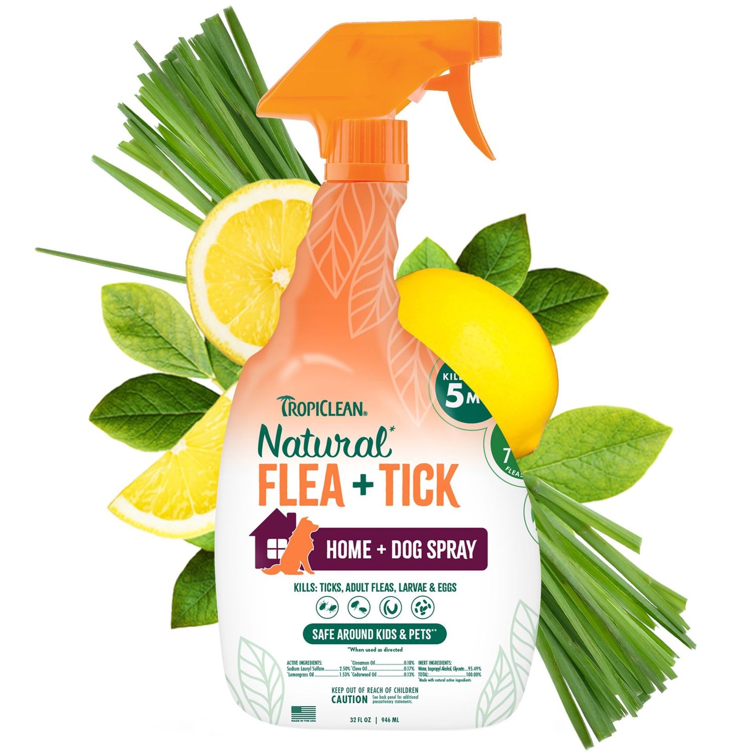 Tropiclean Natural Flea &amp; Tick Dog + Home Spray