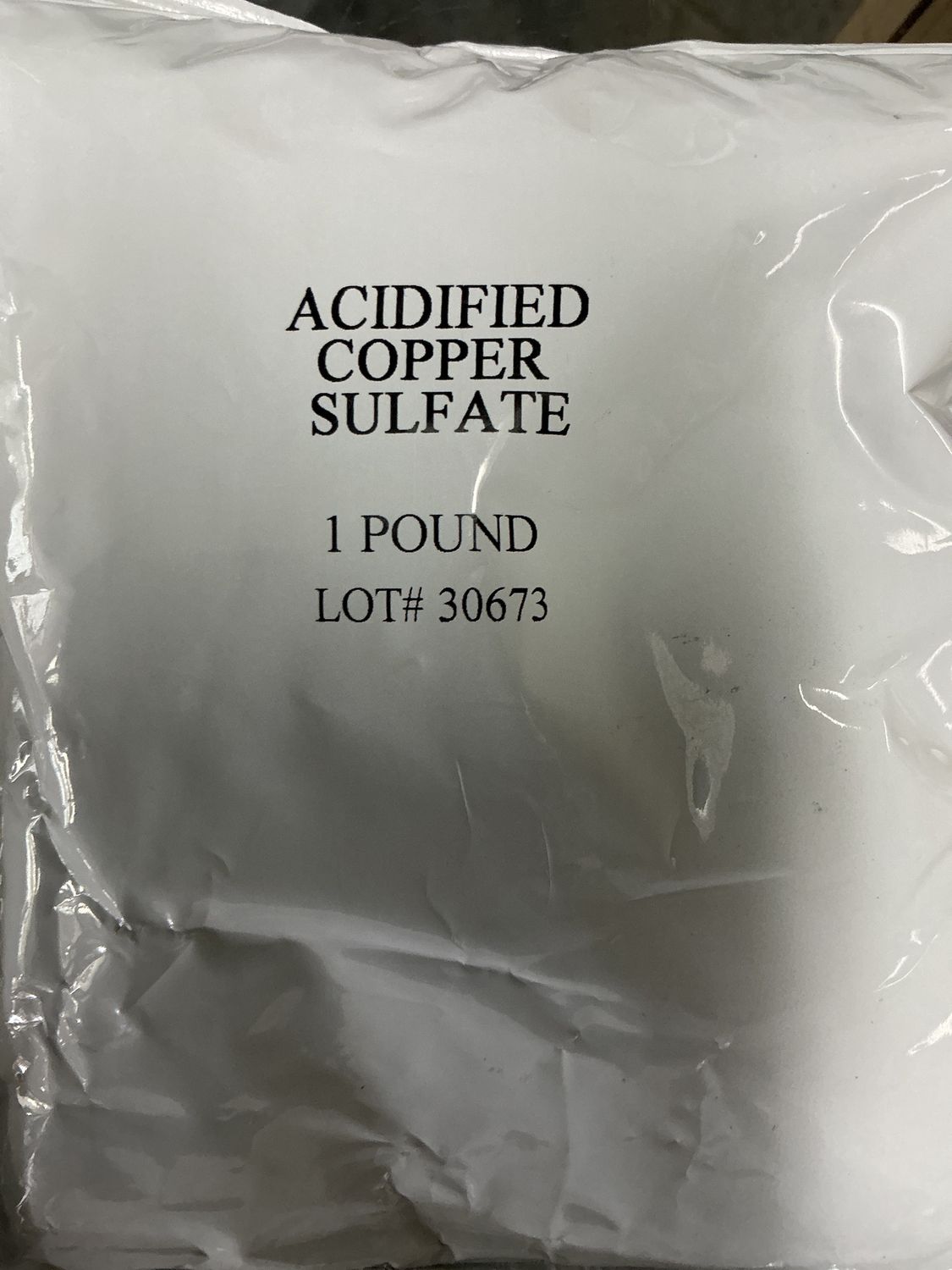 Acidified Copper Sulfate