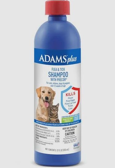 Adams Plus Flea and Tick Shampoo w/Precor