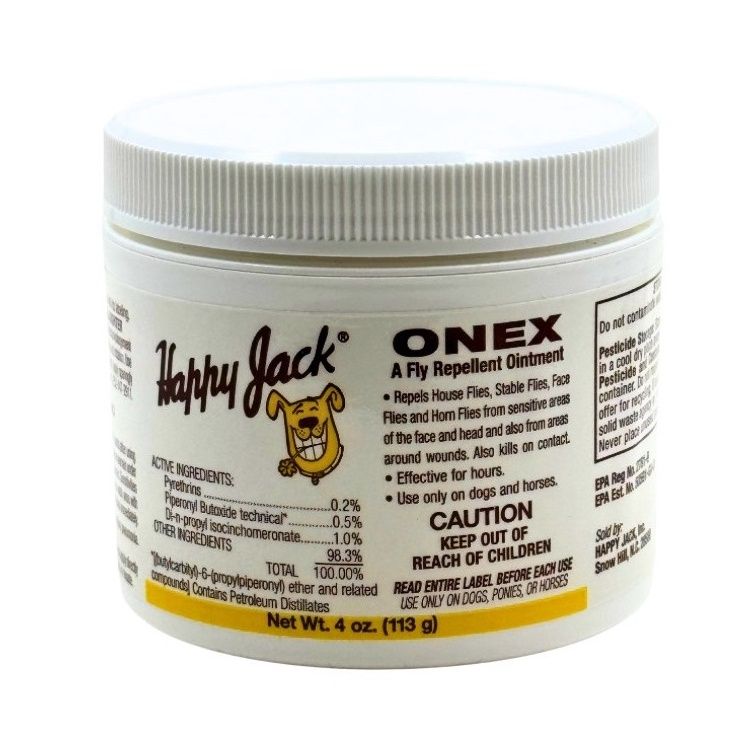 Happy Jack Onex-  Fly Repellent Ointment - 4 OZ